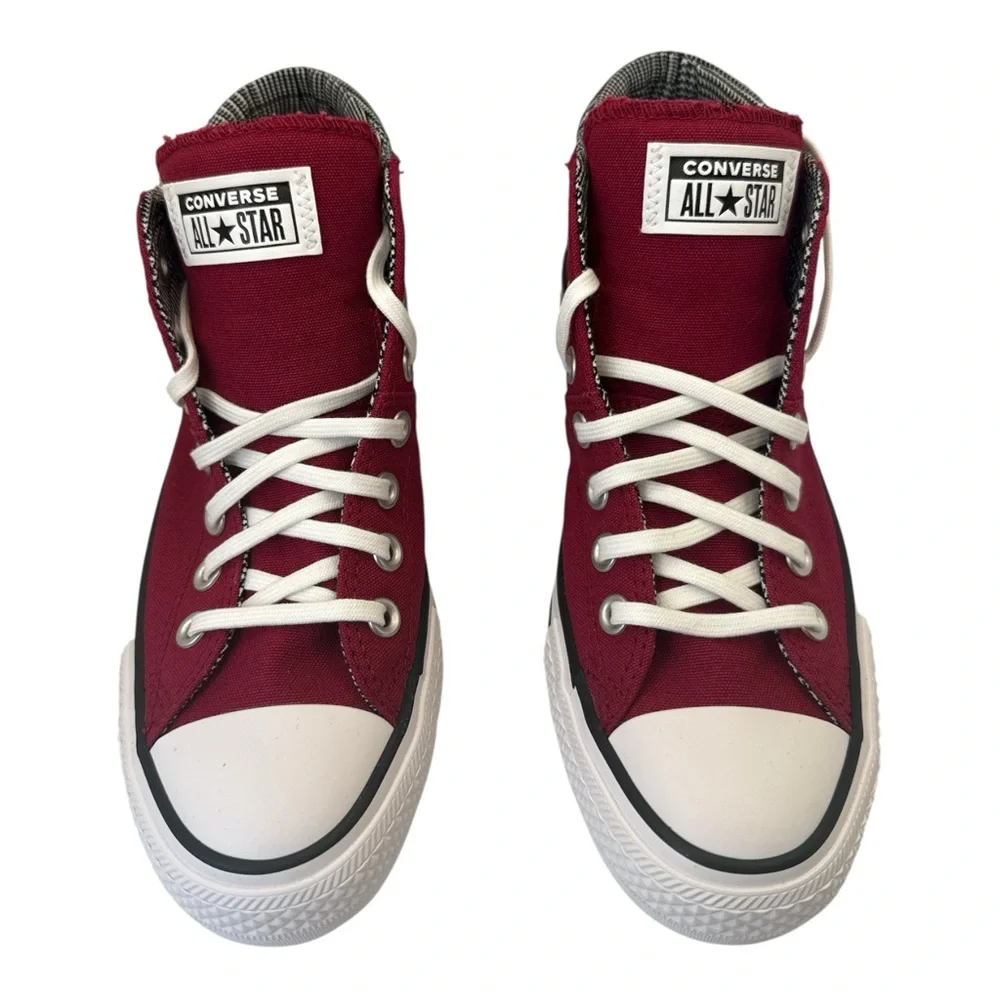 Converse Women's Chuck Taylor All Star Madison Plaid High-Top Sneakers, Size 9 - Picture 3 of 10